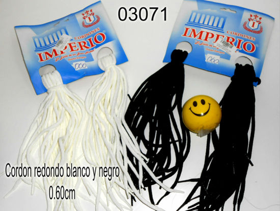 Imagen de CORDON REDONDO 060 BLANCO-NEGRO 5.25